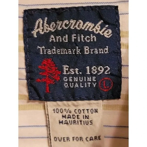 Abercrombie and Fitch Men's Shirt  Button Up  Muscle‎ Large - Picture 5 of 5